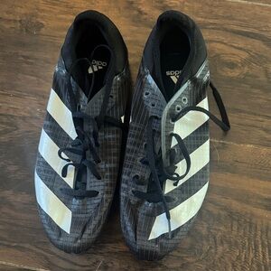 Adidas Men's Black and White Striped Athletic Shoes